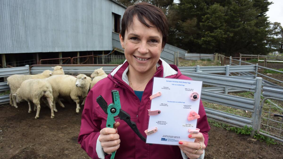 Tags for the future: Victorian Agriculture Minister Jaala Pulford made the announcement yesterday regarding electronic sheep tag subsidies.