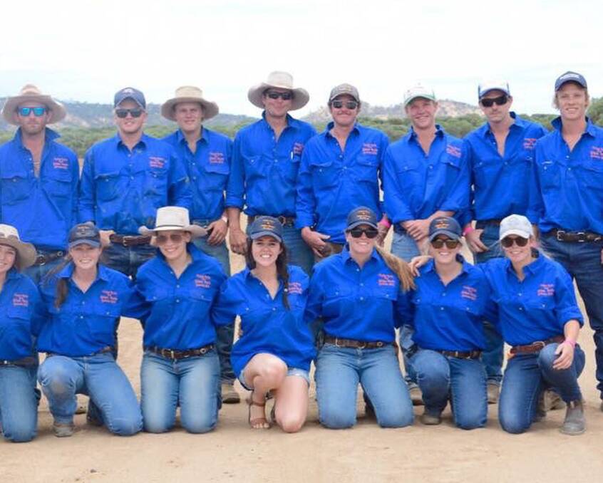 DO IT FOR DOLLY: A group of people from Yaraka, Queensland, wore blue in support of the #DoItForDolly campaign, following the passing of a teenage girl who took her own life after alleged bullying. Source: Instagram @yarakabns.