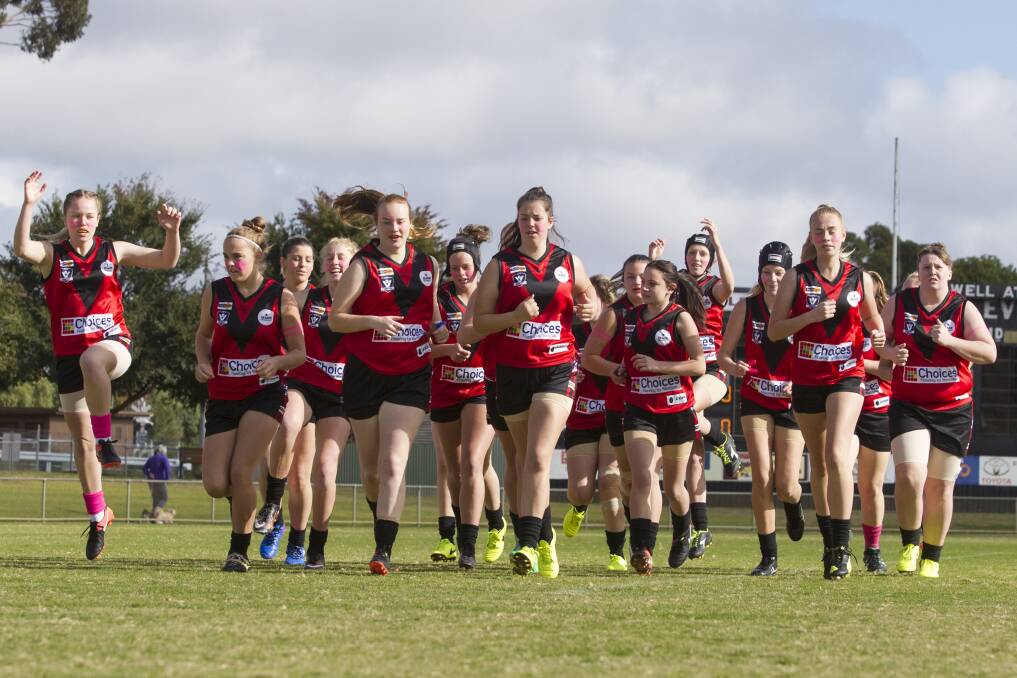 The Stawell Warriors are one of 300 new women's sport teams in Victoria. Picture: Peter Pickering.