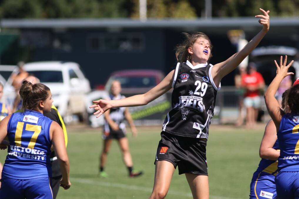 BEST FOOT FORWARD: Horsham Saints and Greater Western Victoria Rebels product Rene Caris will participate at this year's AFLW draft combine. Picture: SHAUN KELLY