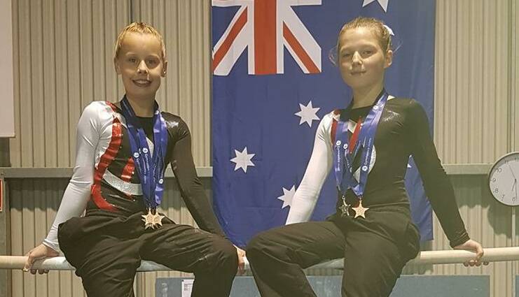 NEXT LEVEL: Paige Davies and Arwin McInnes have qualified for the Women’s Artistic Gymnastics junior Victorian championship repechage.
