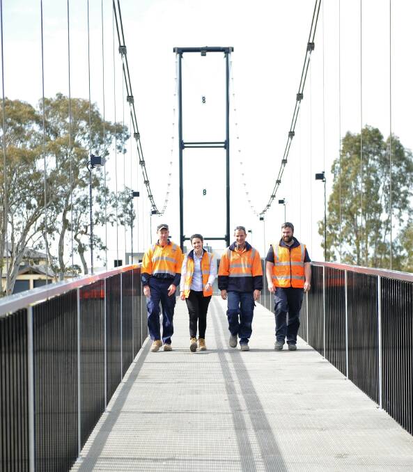 The community has welcomed the opening of the Anzac Centenary Bridge across the Wimmera River in Horsham.