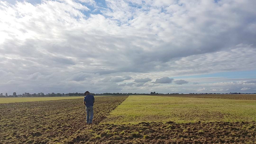 ON THE LAND: "A brief stop to check the soil before Steve finishes planting chickpeas," writes @lentillady using #WimmeraFarmer to share her photo on social media. 