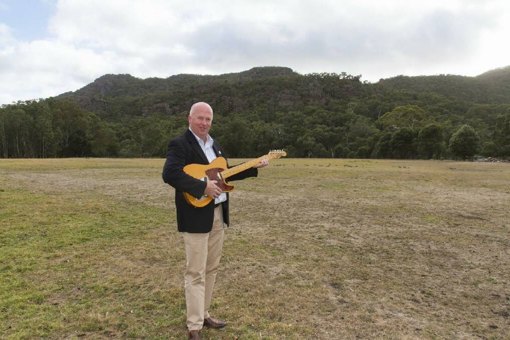 JAZZ: Northern Grampians Shire councillor Jason Hosemans stands where hundreds of festival-goers will be this Friday for the Grampians Music Festival. Picture: PETER PICKERING