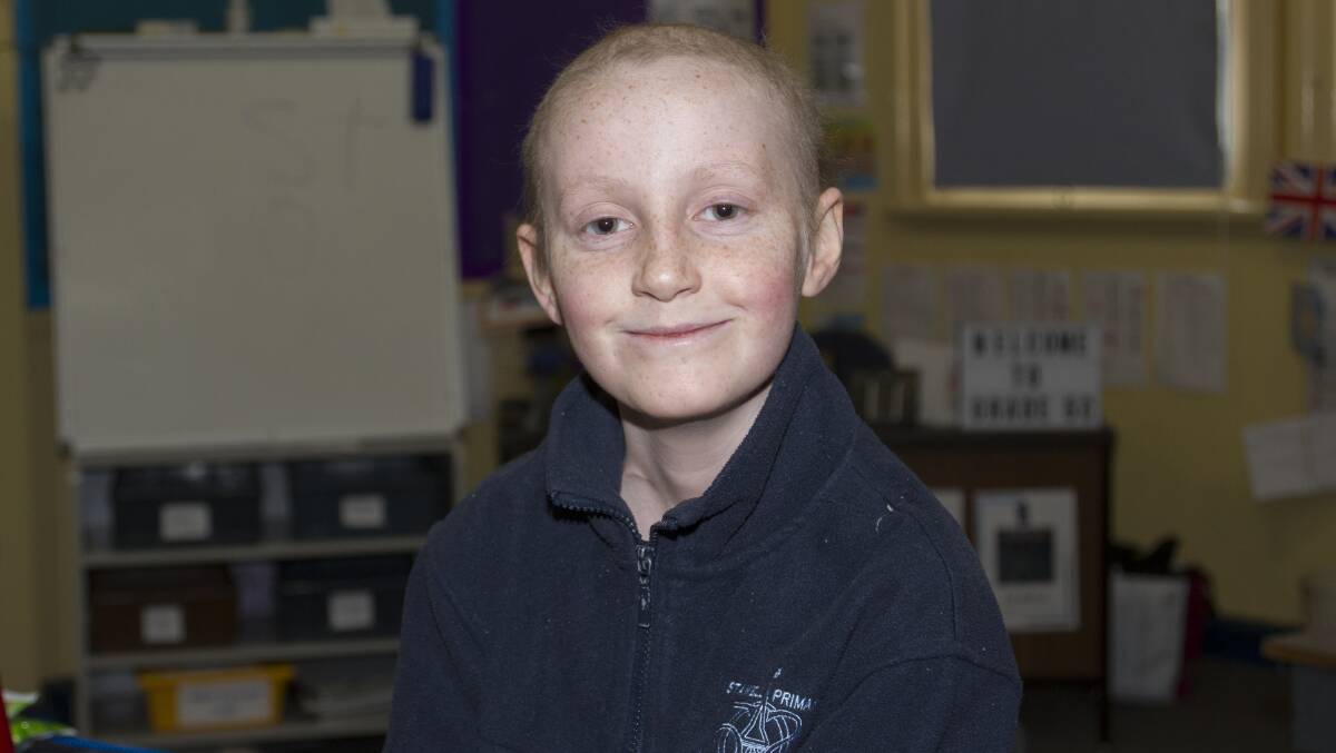 YOUNG FIGHTER: Stawell's Rylan Smith has shown a lot of resolve to keep battling leukemia. Picture: PETER PICKERING