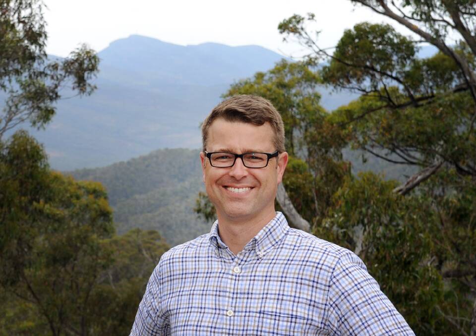 Former chief executive of Parks Victoria Bradley Fauteux visits Halls Gap in 2015. Picture: PAUL CARRACHER