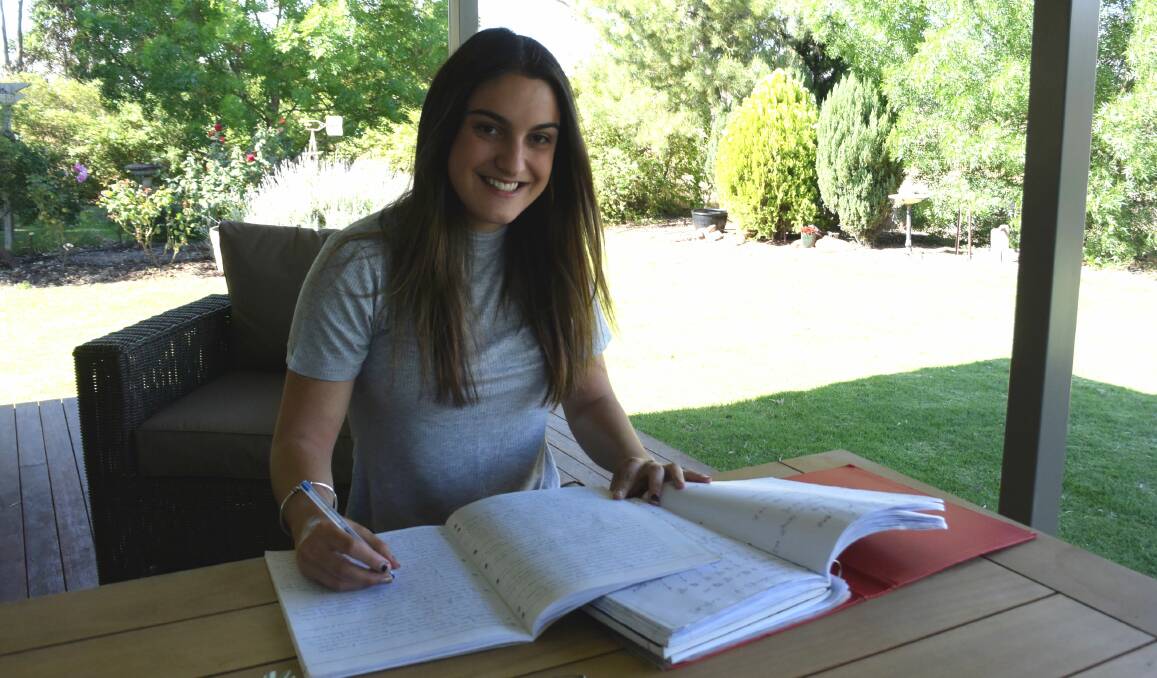 Brimpaen boarding student Catherine Chincarini, age 18, who received Monivae College’s best Victorian Certificate of Education result with an ATAR of 97.25.