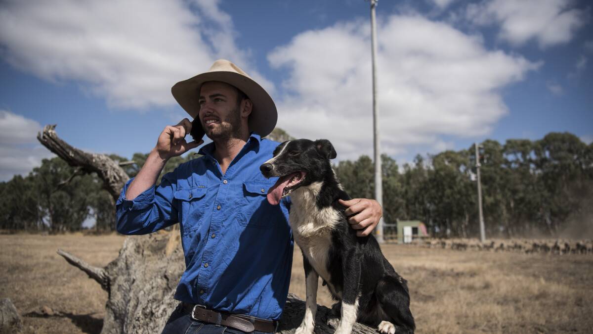 Culla Farmer Anthony Close who's family property Kurra-Wirra is where the Telstra's 100th federally supported  Mobile Base Station has been built. Photo: Josh Robenstone
