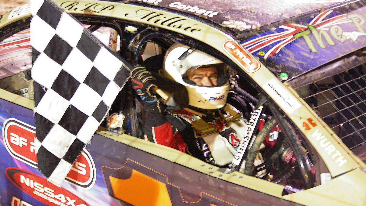  Mark Jennings who won the Street Stock 1000 last night at Blue Ribbon Raceway. Picture: JAMIE COLLINS
