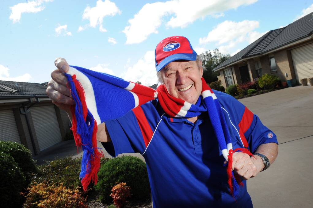 BIGGEST FAN: Paul ‘Digger’ Schwedes all geared up for Saturday's AFL grand final. Picture: PAUL CARRACHER