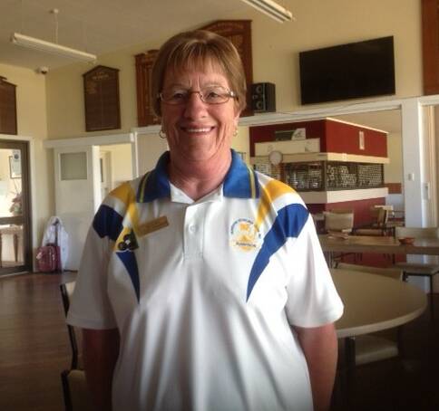 CHAMPION: Betty Dumesny is the Sunnyside Horsham Bowling Club has been awarded with the club's championship badge Picture: CONTRIBUTED