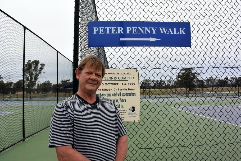 LIFE MEMBER: Peter Penny has been involved with the Haven Tennis Club for 50 years. Picture: SEAN WALES 