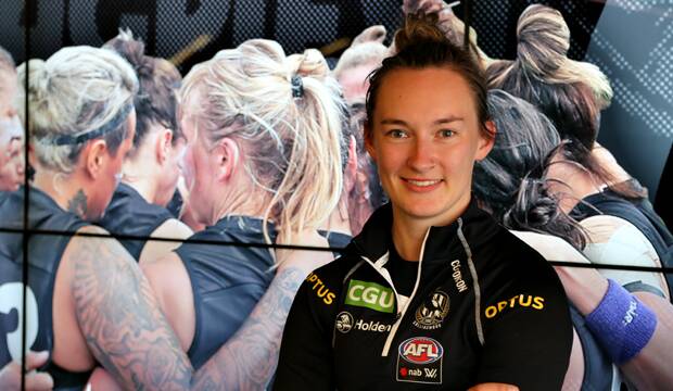 Sophie Alexander has been given an AFLW contract with Collingwood. Picture: COLLINGWOOD MEDIA