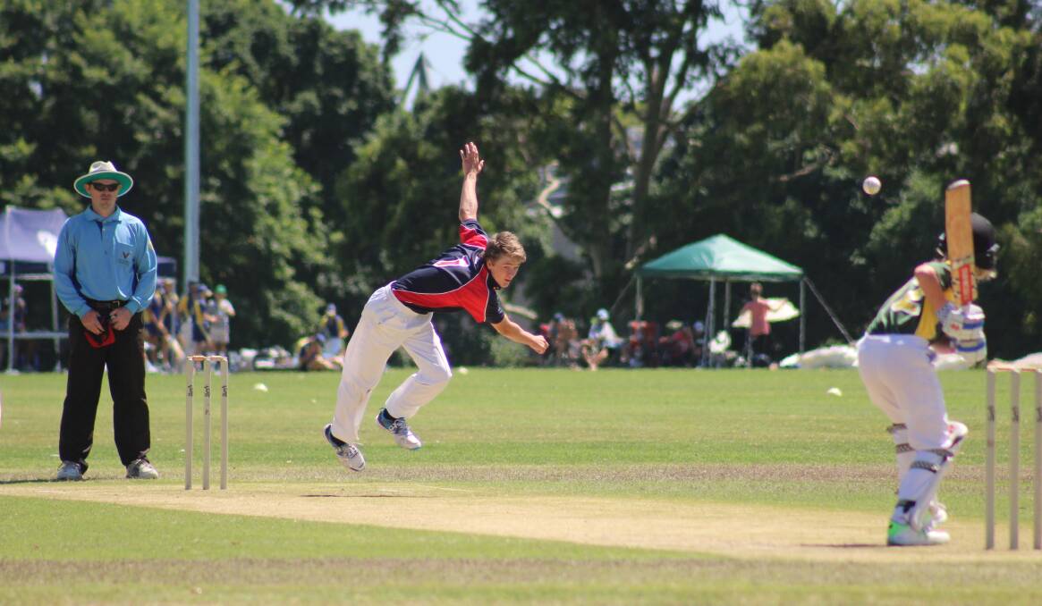 PACE: Rup-Minyip's fast bowler Bailey Young playing for the Western Waves earlier this year. Picture: CONTRIBUTED