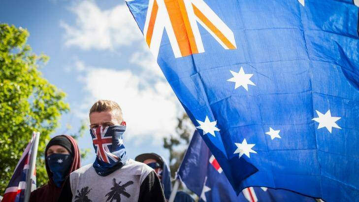 Members of Reclaim Australia at a rally in Melton in November last year. Photo: Chris Hopkins