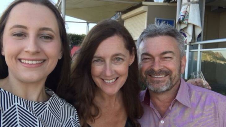 Karen Ristevski, seen here with her husband Borce and daughter Sarah. Photo: Supplied