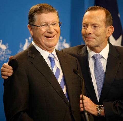 Tony Abbott and Denis Napthine