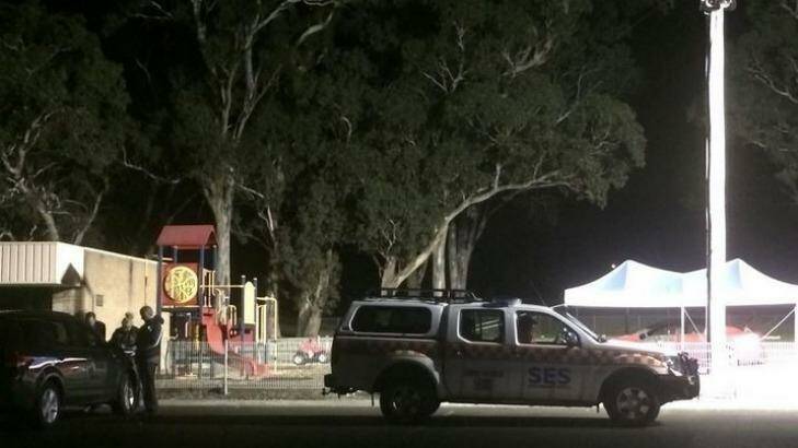 The car was in a car park next to a playground at Olive Road Reserve. Photo: Yvette Gray, 3AW
