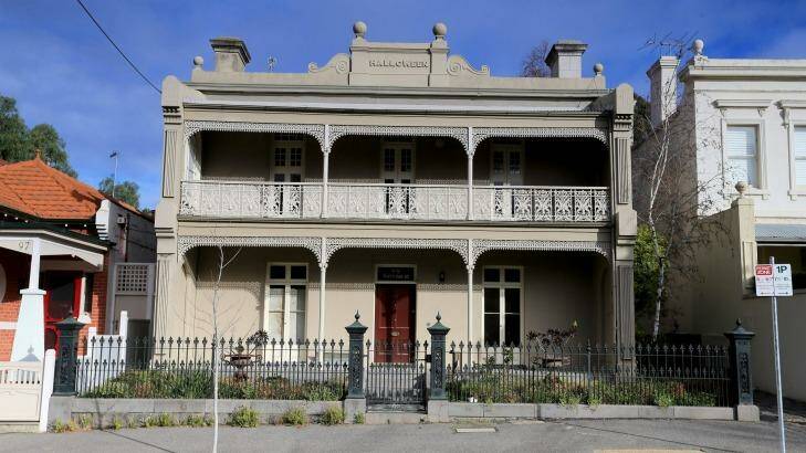 The historic "Halloween" building at 99 Hotham Street in East Melbourne. Photo: Wayne Taylor