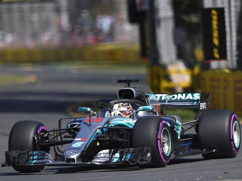 Lewis Hamilton has sounded his intentions by topping opening practice at the Australian Grand Prix.