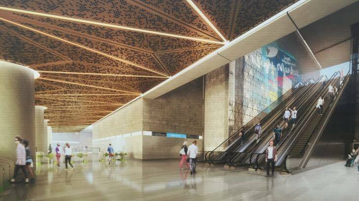 An artists impressions of the CBD North Station. Photo: Supplied