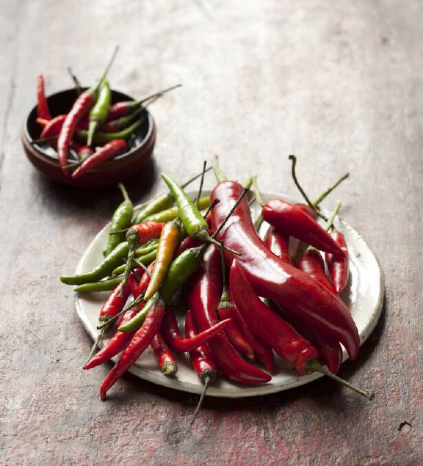 There's plenty of chilli in Palmer-Watts' kitchen. Photo: Marina Oliphant