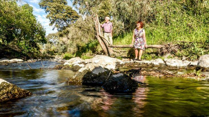 Bruce and Ann McGregor have helped clean up and replant Merri Creek for 39 years.