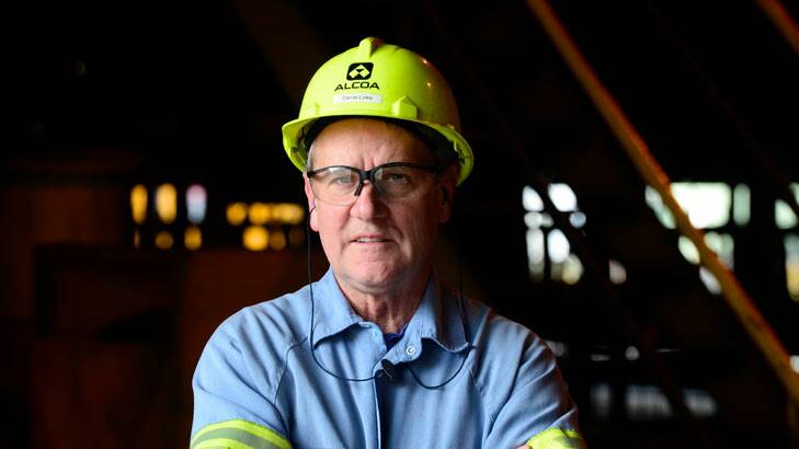 Electrode division manager Darrel Linke has worked at the Alcoa plant for 35 years. Photo: Penny Stephens