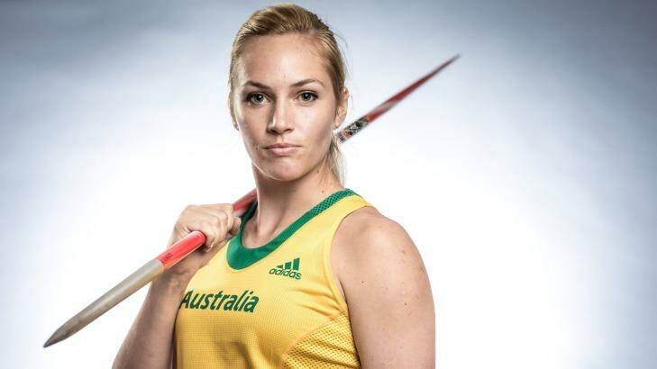 Canberra javelin thrower Kelsey-Lee Roberts Photo: Chris McGrath