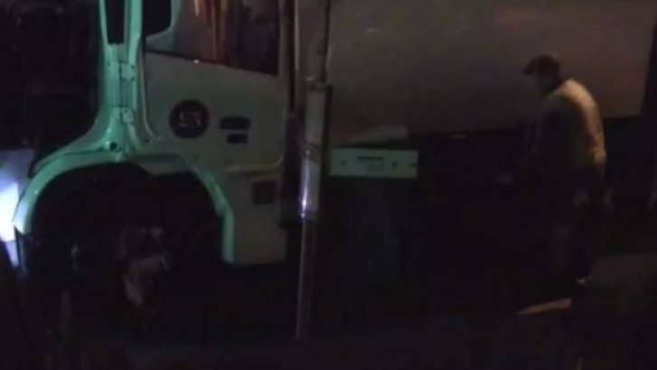 A Stonnington Council truck driver caught on camera dumping liquid in Kooyong.