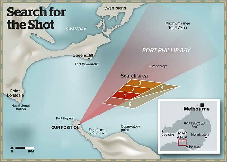 Searchers have ranked search areas 1 to 5 based on where they think the shell is most likely to be found.