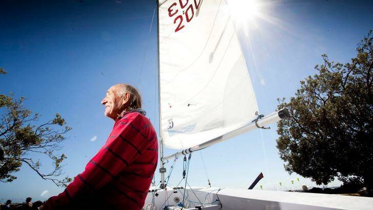 Harold Medd is the oldest competer in the Sailing World Cup. Photo: Arsineh Houspian