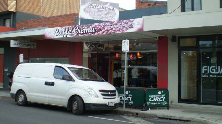 The cafe where Homicide squad detectives arrested Bentleigh man Socrates Tamvakis. Photo: Michelle Stillman