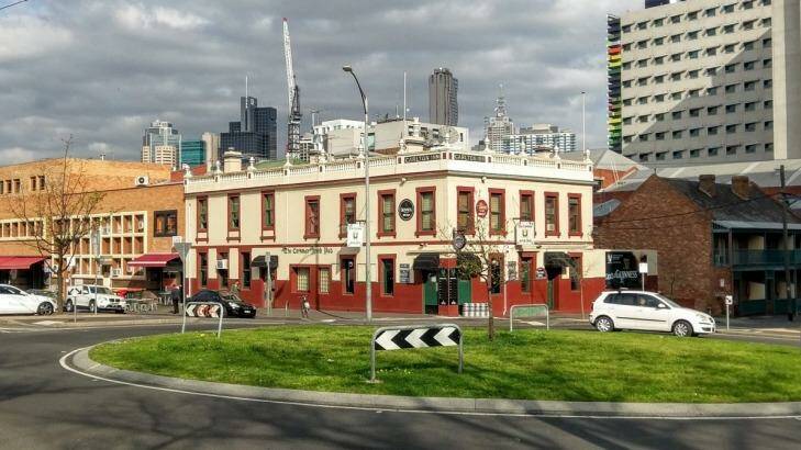 The Corkman Irish pub in Carlton, built in 1857 and demolished illegally this month.  Photo: James Bowering