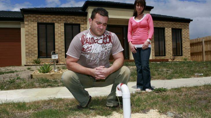 Andrew and Marina built their first home on the  Brooklands estate in Cranbourne shortly before it was recommended that  residents evacuate the area due to high levels of methane gas.   Photo: Michael Clayton-Jones