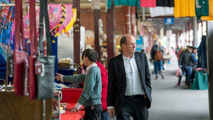 Melbourne City Council's director of city design Professor Rob Adams at the Queen Victoria Market. Photo: Penny Stephens