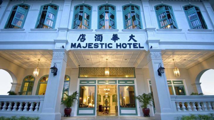 The entrance to the Majestic Hotel, Malacca, Malaysia.

 Photo: supplied