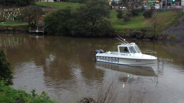 Police searched Maribyrnong River after new tip.  Photo: Fairfax Media