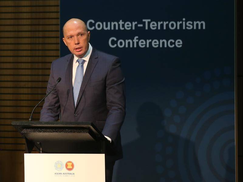 Peter Dutton has warned of the increased danger of terrorists using the dark web.