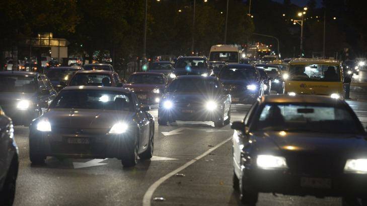 Traffic congestion on Alexander Parade. Photo: Justin McManus