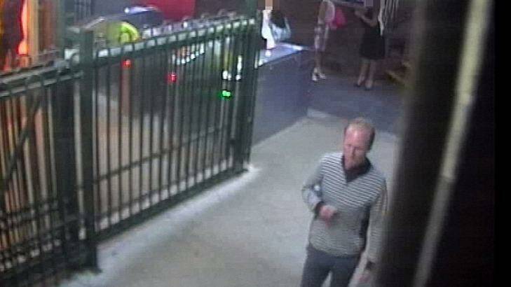An image of Stephen Bailey taken from CCTV footage. Photo: Victoria Police
