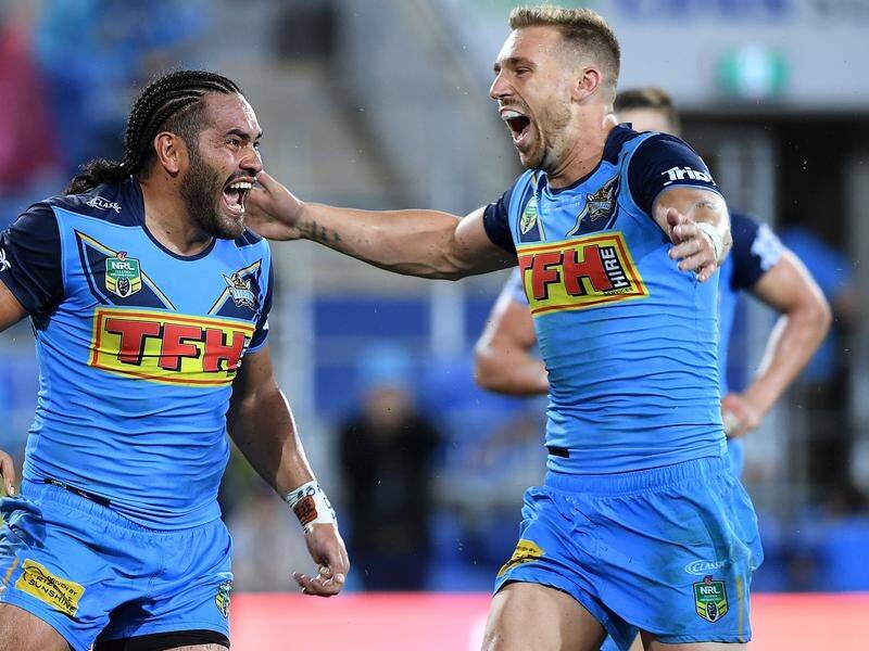 Gold Coast new recruit Bryce Cartwright had a mixed debut for the Titans against Canberra.