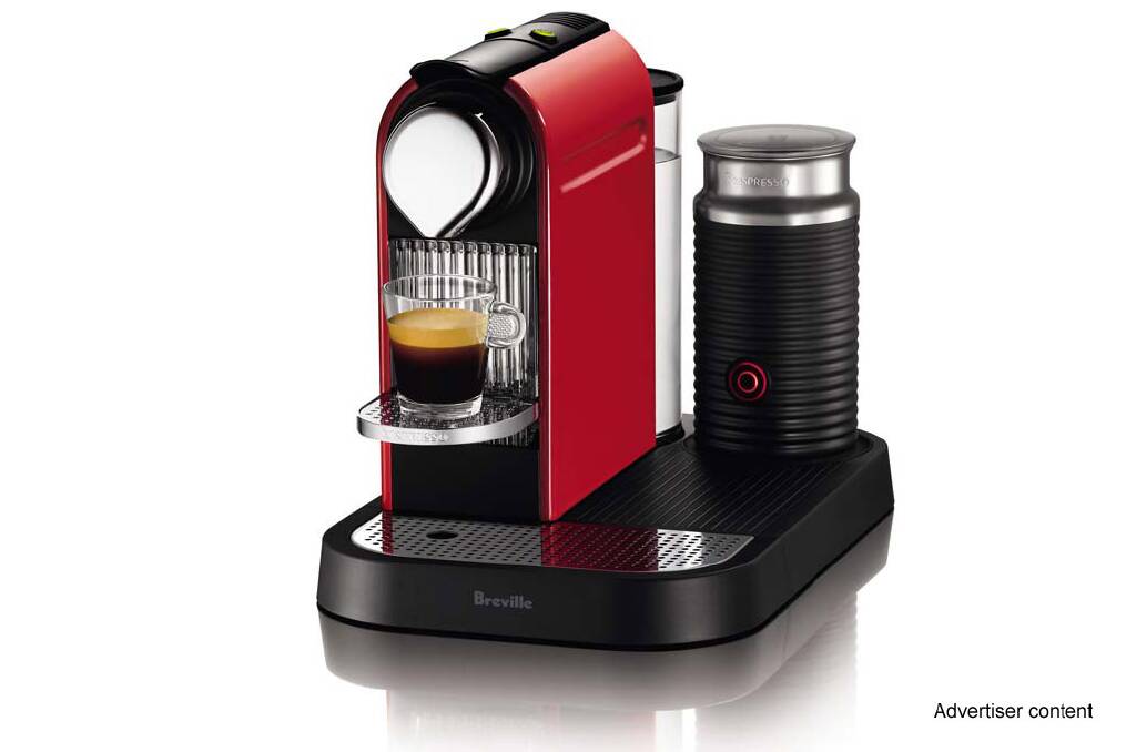 ADVERTISER CONTENT: CitZ&milk Fire Engine Red Nespresso machine, $399, 1800 623 033 or www.nespresso.com.