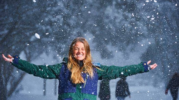 The cold conditions are good news for snow lovers at Mount Buller. Photo: Andrew Railton