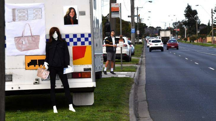 The mannequin police hope will spark a memory in the search for missing mother Karen Ristevski. Photo: Joe Armao