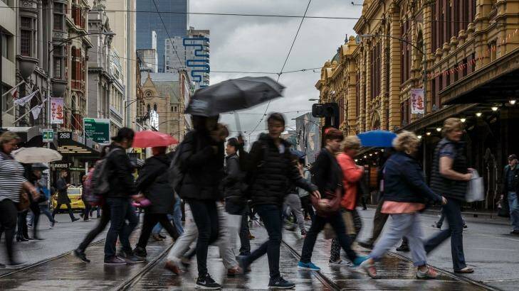 Melbourne will continue to shiver on the weekend, with cold weather forecast for Saturday.  Photo: Daniel Pockett