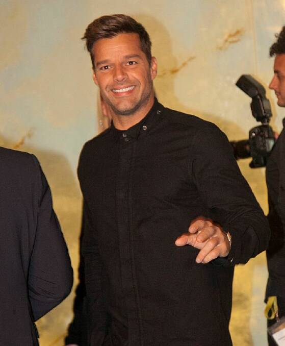 SUNDAY AGE GATE CRASHER. From left: Ricky Martin at Swisse presents Ricky Martin @ The Plams, Crown. May 6, 2015. Picture by Shaney Balcombe Photo: Shaney Balcombe