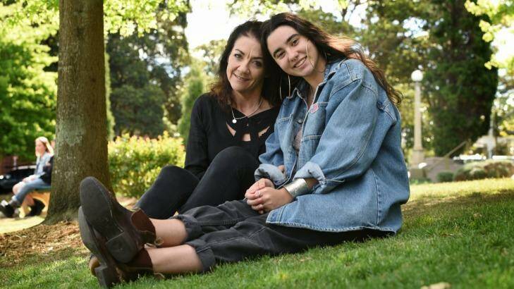 HSC student Roxy Sauerman said her mum Claire has been a source of emotional support as well as taking her to regular yoga classes. Photo: Steven Siewert