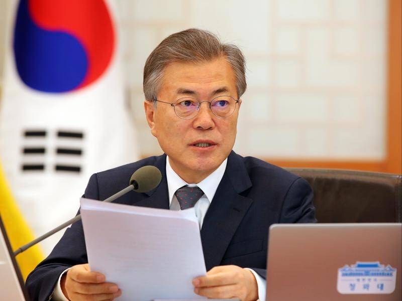 South Korean President Moon Jae-in is set to meet North Korea's Kim Jong-un in late April.