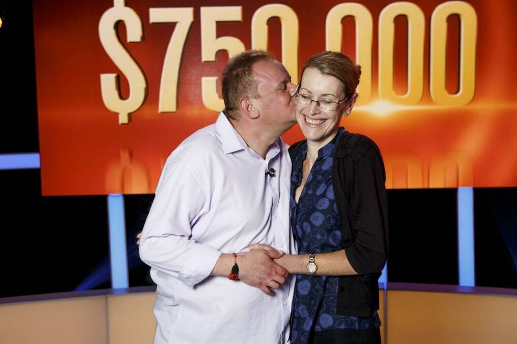 Big gamble ... Skarbek and his wife Jenny, after he knocked back taking home $766,000. Photo: Supplied